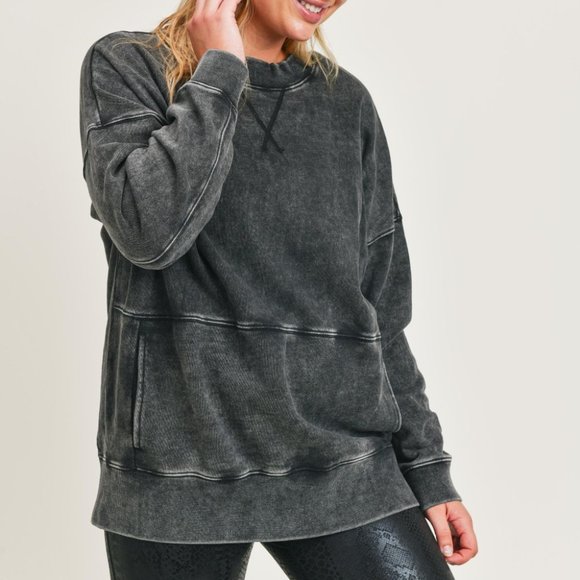 Mono B Tops - The Luna Pullover-Curvy